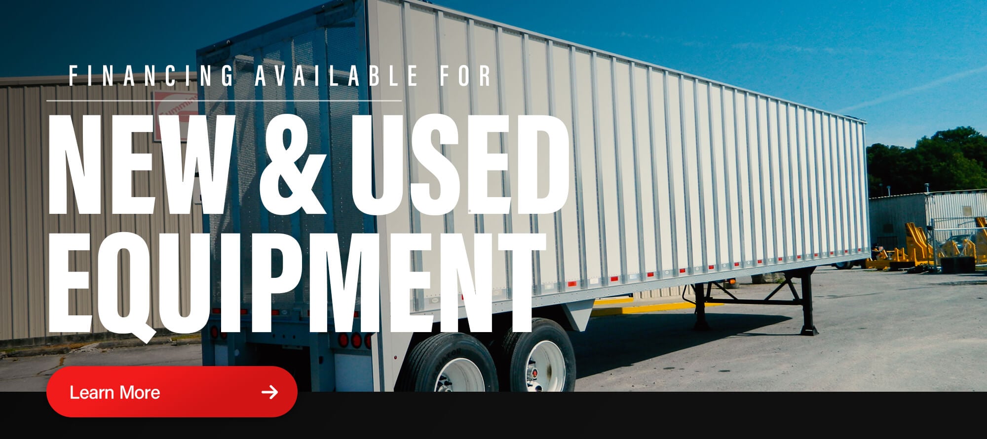 Financing available for new and used equipment